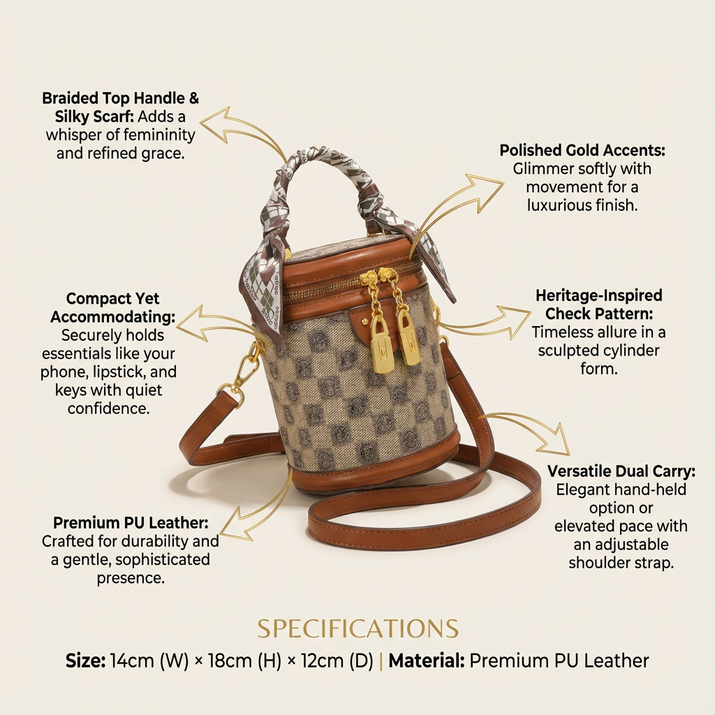 The Elira Cylinder Vanity Bag - Vellegra