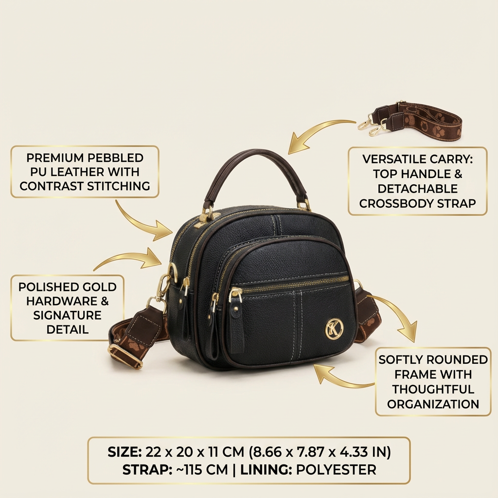 The Kaelis Compact Crossbody - Vellegra