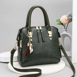 The Leontine Croco Satchel - Vellegra