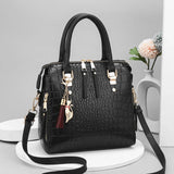 The Leontine Croco Satchel - Vellegra
