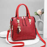 The Leontine Croco Satchel - Vellegra