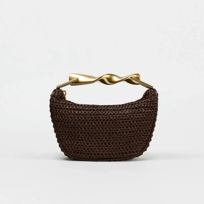 The Liora Woven Clutch - Vellegra
