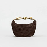 The Liora Woven Clutch - Vellegra