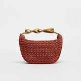 The Liora Woven Clutch - Vellegra