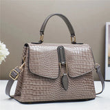 The Lioraque Croco Flap Tote - Vellegra