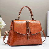 The Lioraque Croco Flap Tote - Vellegra
