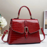The Lioraque Croco Flap Tote - Vellegra