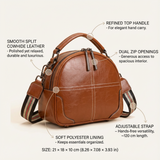 The Renelle Half-Moon Satchel - Vellegra