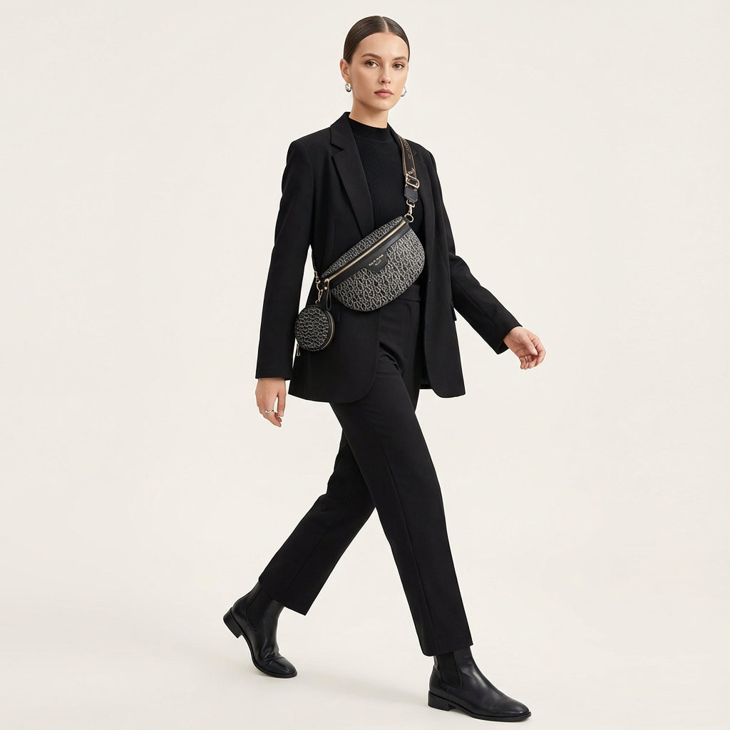 The Seraph Belted Curve Bag - Vellegra