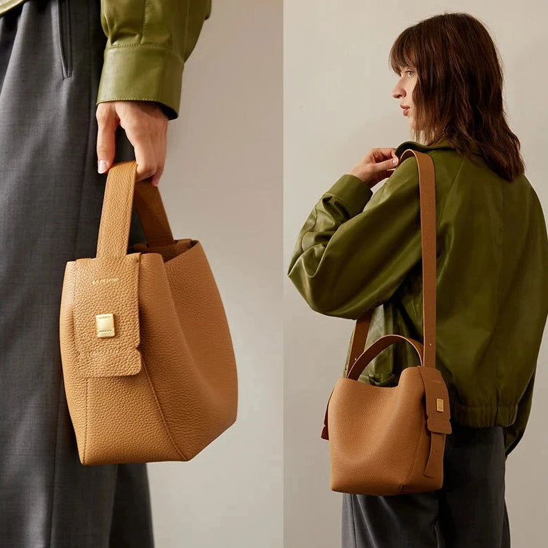 The Solenne Bucket Bag - Vellegra