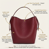 The Solenne Bucket Bag - Vellegra