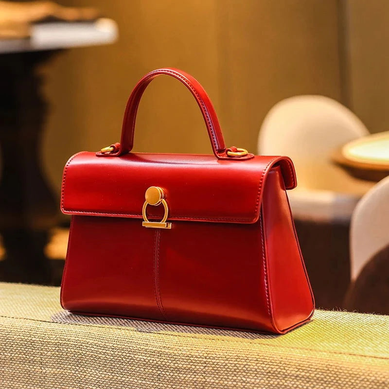 The Solenne Top Handle Bag - Vellegra