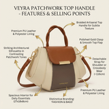 The Veyra Patchwork Top Handle - Vellegra
