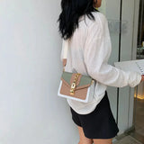 The Vionette Contrast Flap Bag - Vellegra