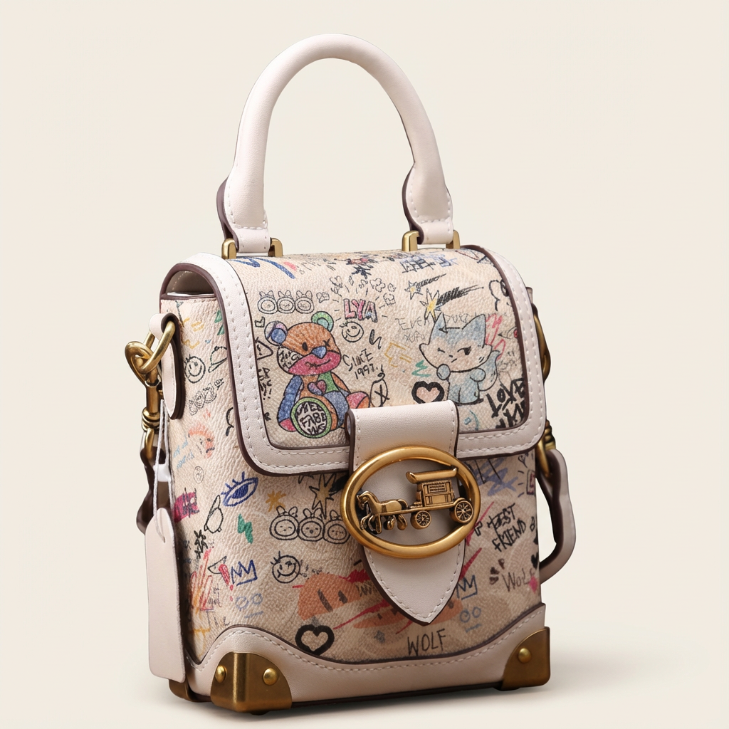 The Vivrette Graffiti Mini Satchel - Vellegra