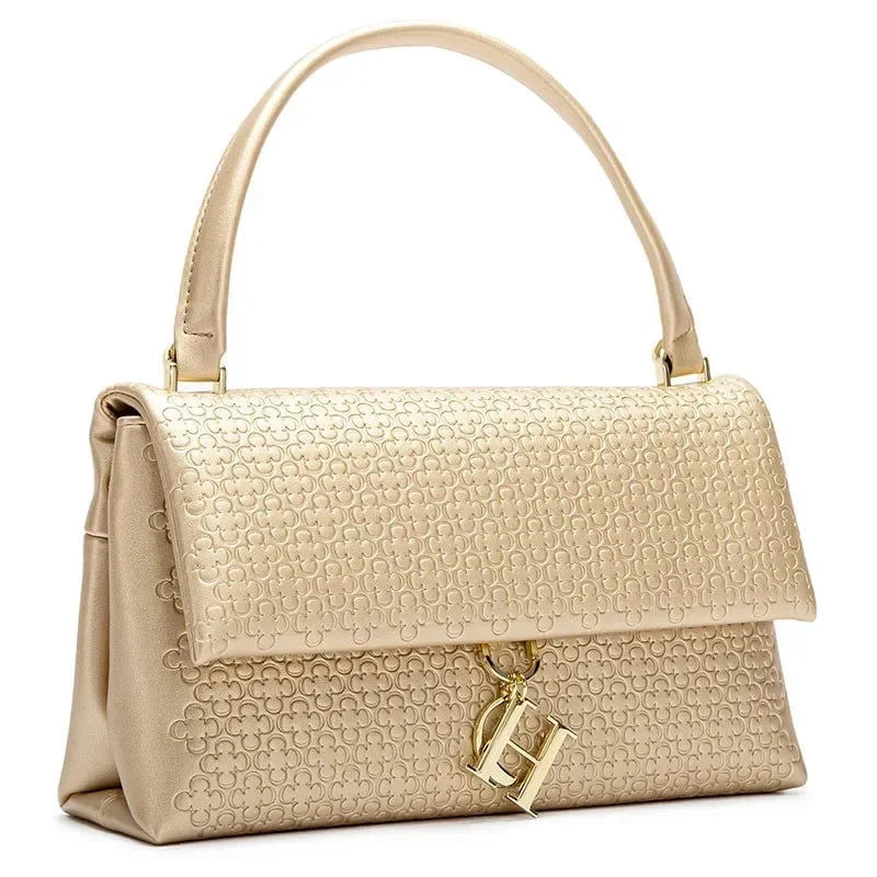 Valette Embossed Top Handle Bag - Vellegra