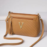 Valette Tassel Zip Crossbody - Vellegra