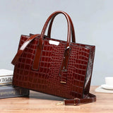 Valmira Croc-Embossed Tote - Vellegra