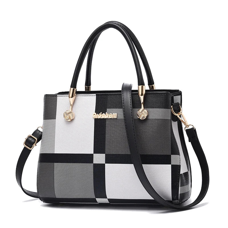 Vellaroir Checkered Satchel - Vellegra