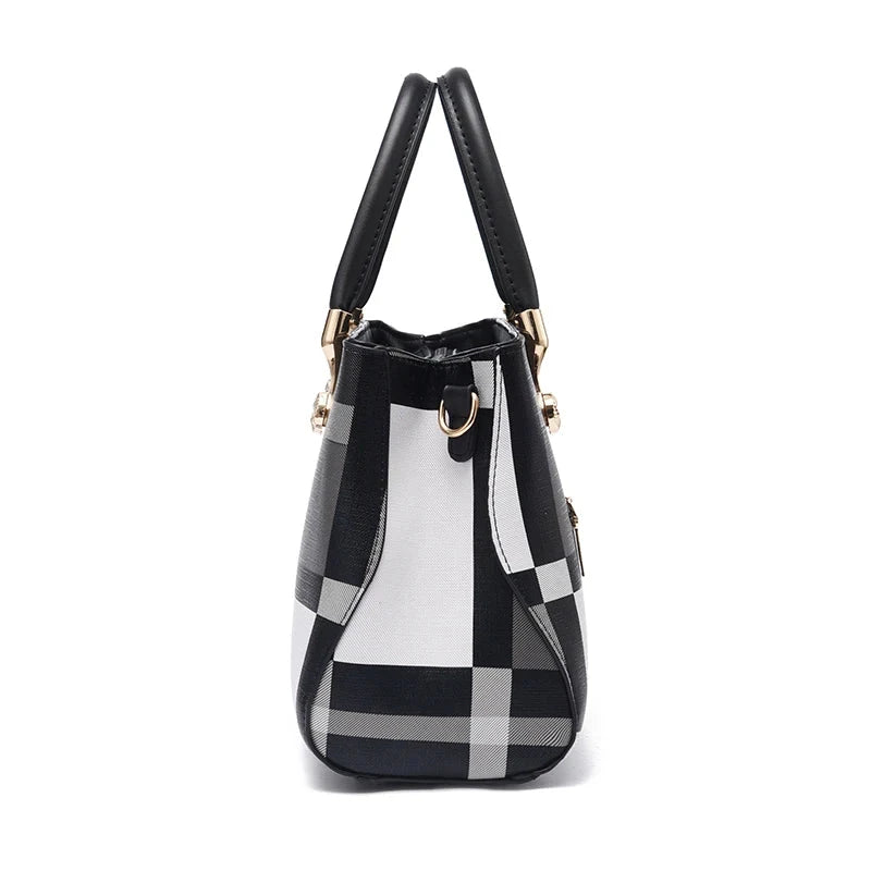 Vellaroir Checkered Satchel - Vellegra