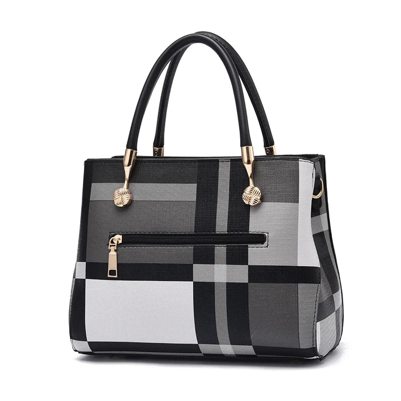 Vellaroir Checkered Satchel - Vellegra