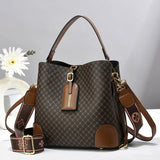 Vienna Monogram Bucket Satchel - Vellegra