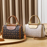 Vienza Monogram Boston Satchel - Vellegra