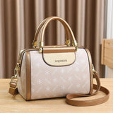 Vienza Monogram Boston Satchel - Vellegra