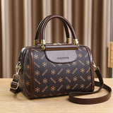 Vienza Monogram Boston Satchel - Vellegra