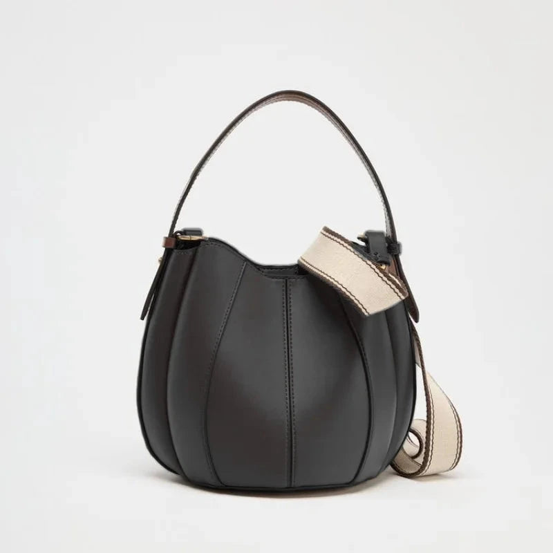 Virelle Sculpted Bucket Bag - Vellegra