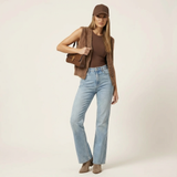 Noëlle Compact Sculpted Leather Baguette Bag