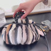 Lysarre Braided-Handle Fur Satchel