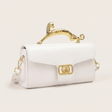 Lucerra Panther Handle Bag – Croc-Embossed Luxe Crossbody Clutch